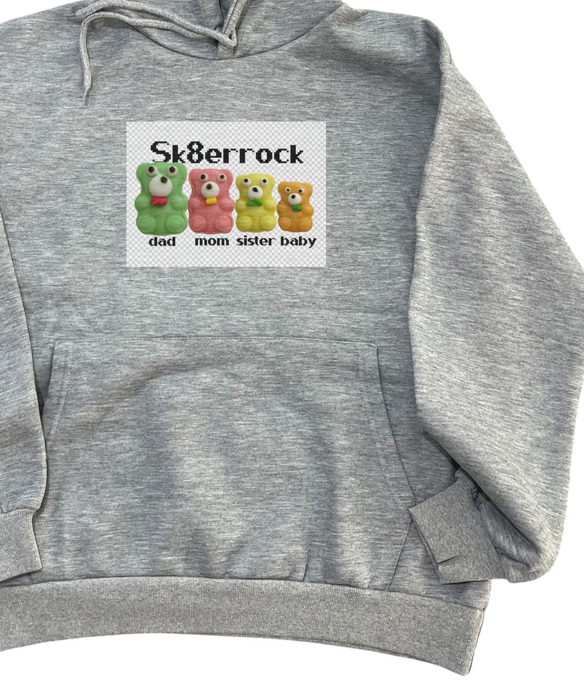 스케이터락(SK8ER ROCK) [기모]Sk8er Family Sweat Hoodie (melange gray)