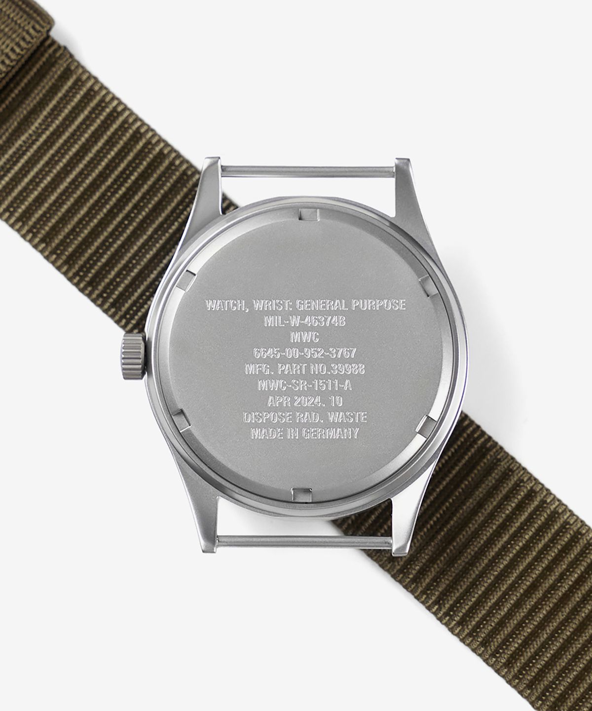 엠더블유씨 시계(MWC WATCH) MIL-W-46374B VH31 데저트 카키 - 실버X카키