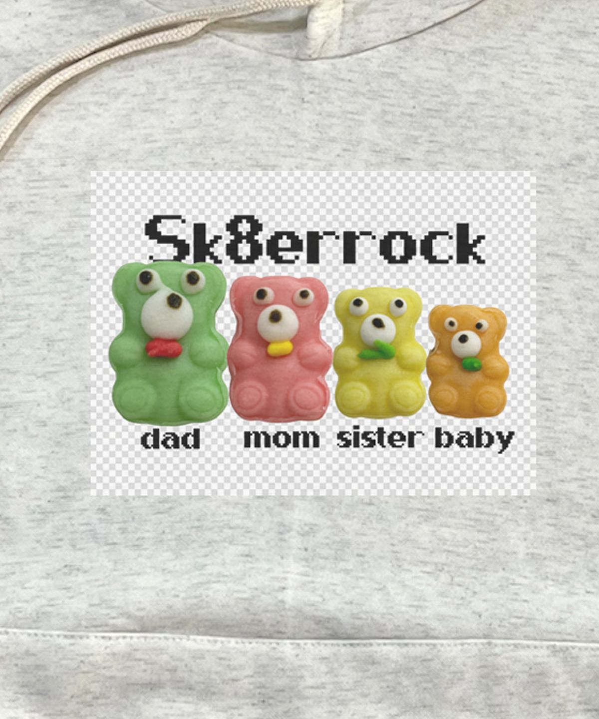 스케이터락(SK8ER ROCK) [기모]Sk8er Family Sweat Hoodie (oatmeal)