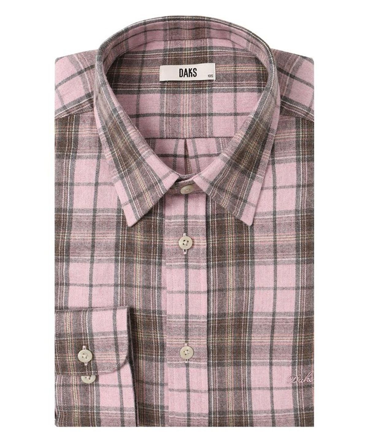 닥스셔츠(DAKS SHIRTS) 면100 미듐체크셔츠 레귤러핏 레드_DMW1SHCL112P1