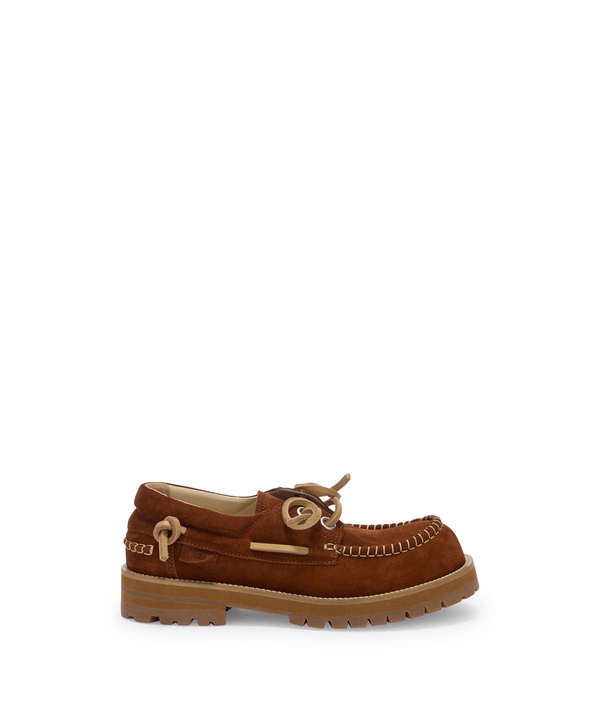 모스키노(MOSCHINO) 남성 스웨이드 스티치 로퍼 Brown