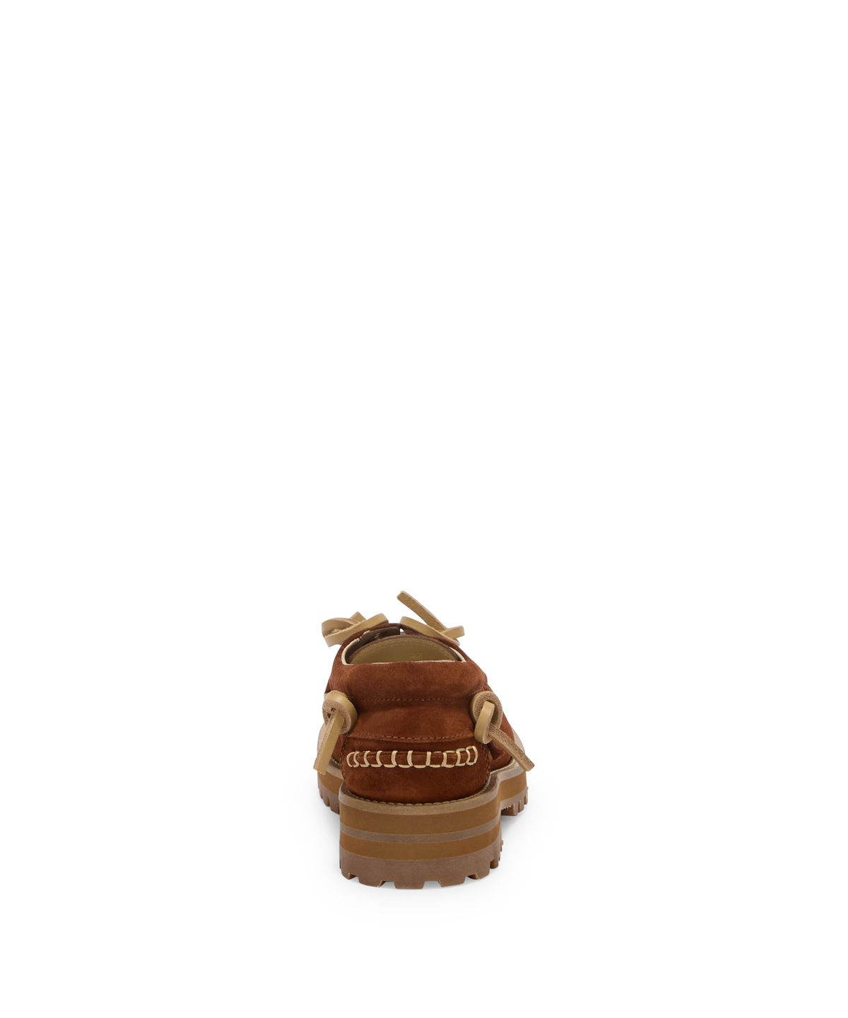 모스키노(MOSCHINO) 여성 스웨이드 스티치 로퍼 Brown