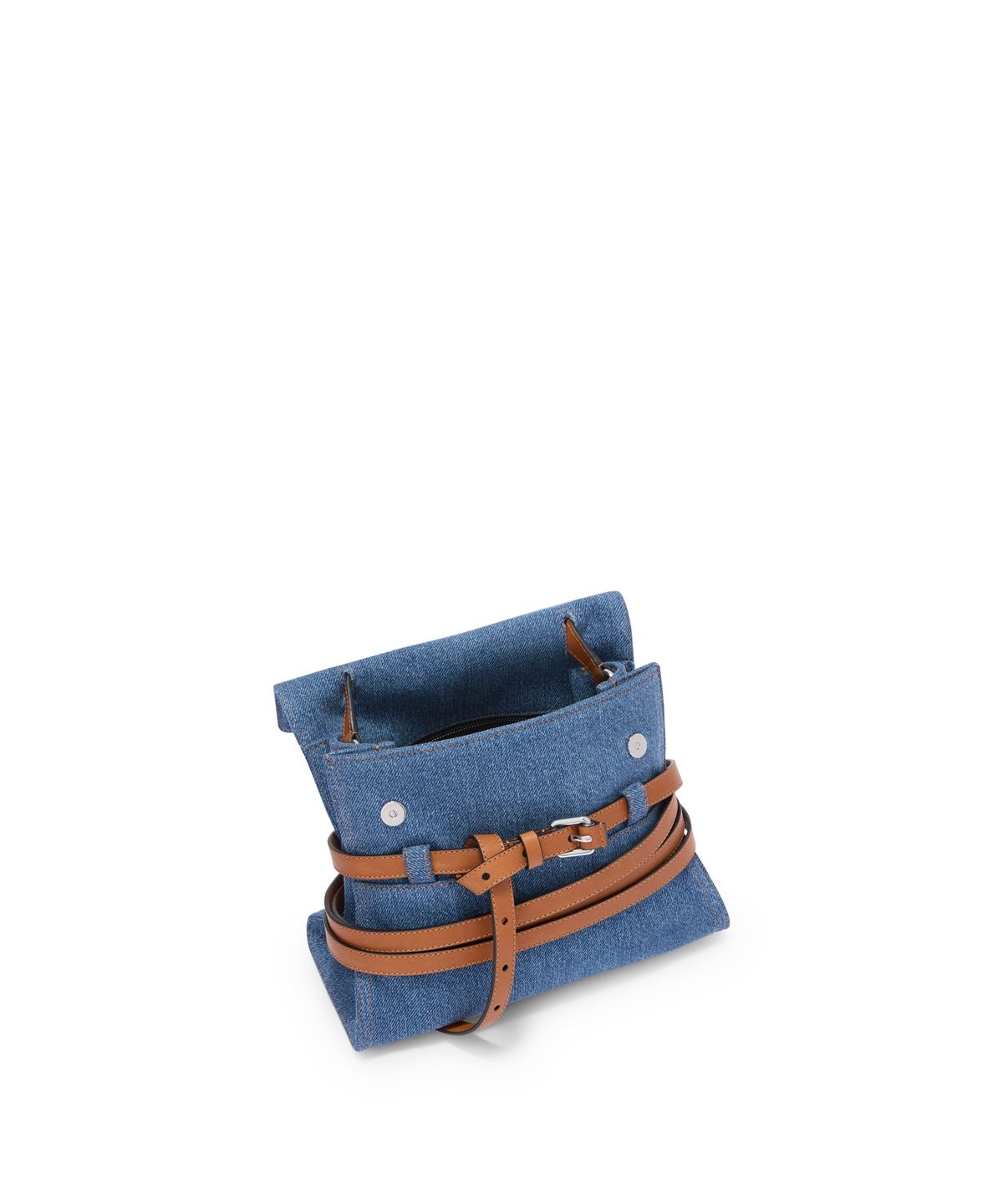모스키노(MOSCHINO) 타이 미 데님 레귤러 핸드백 Blue Denim