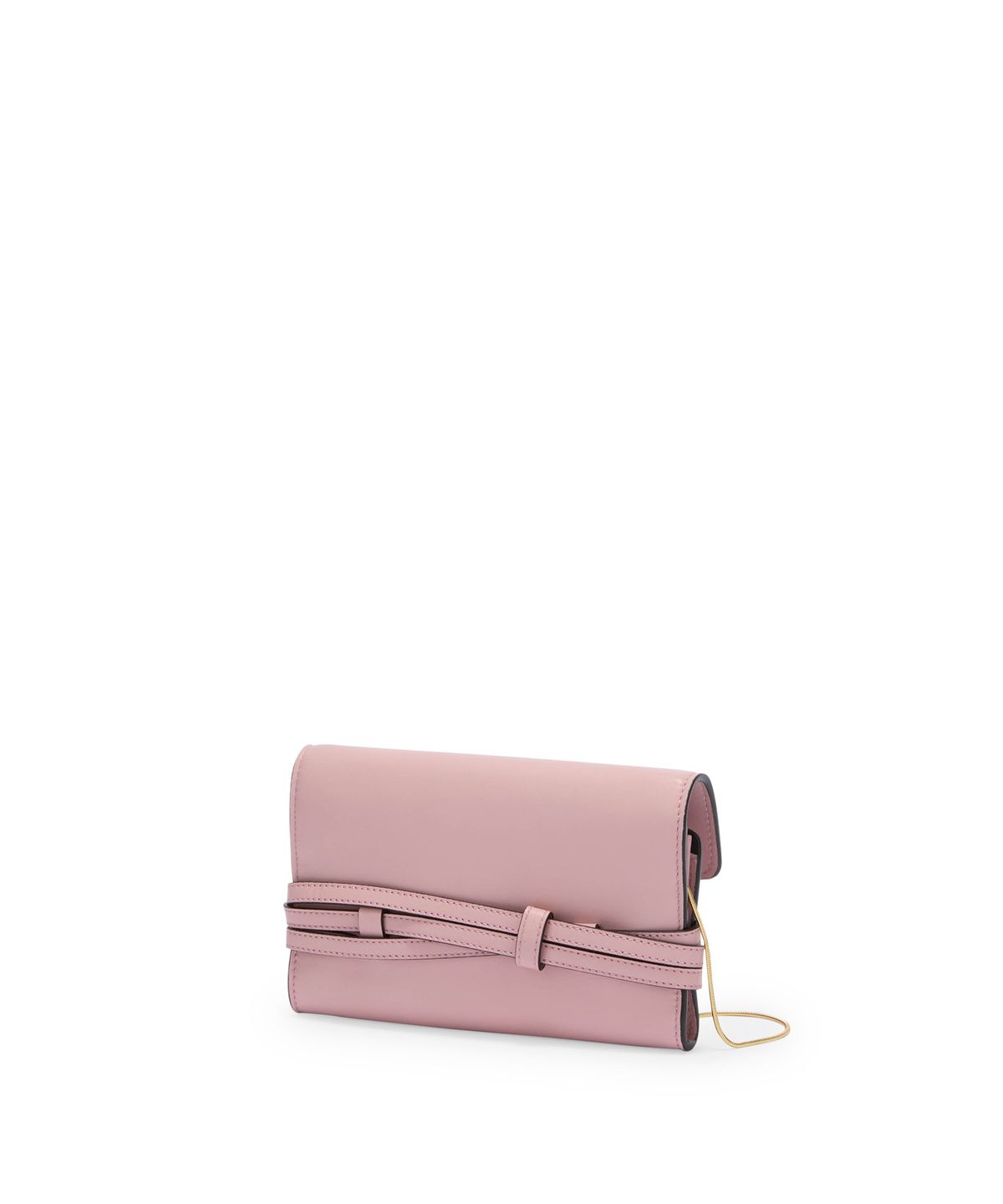 모스키노(MOSCHINO) 타이 미 레더 체인 월렛백 Pink