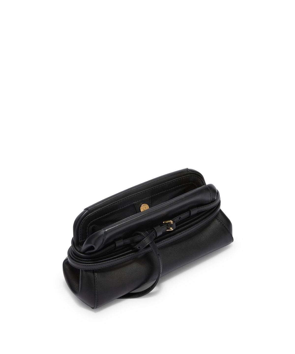 모스키노(MOSCHINO) 타이 미 레더 스몰 클러치 백 Black