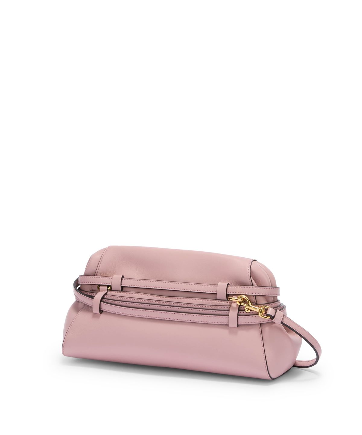 모스키노(MOSCHINO) 타이 미 레더 스몰 클러치 백 Pink