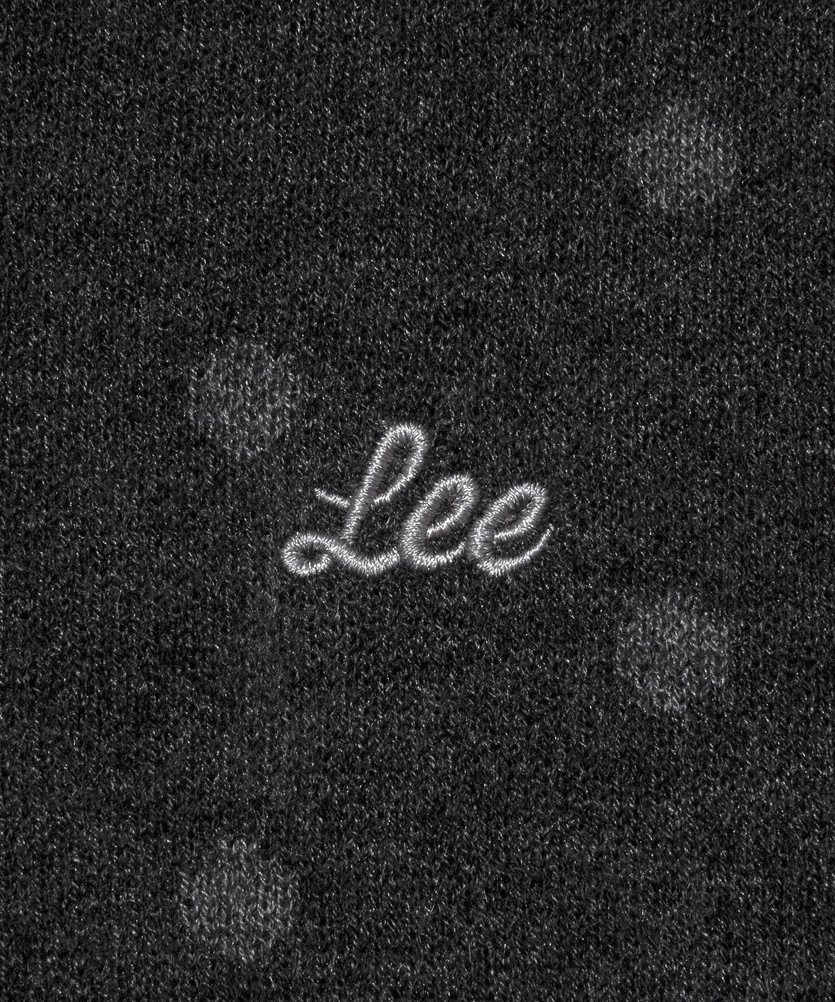리(LEE) 우먼 메리노울 도트 라운드 가디건 챠콜