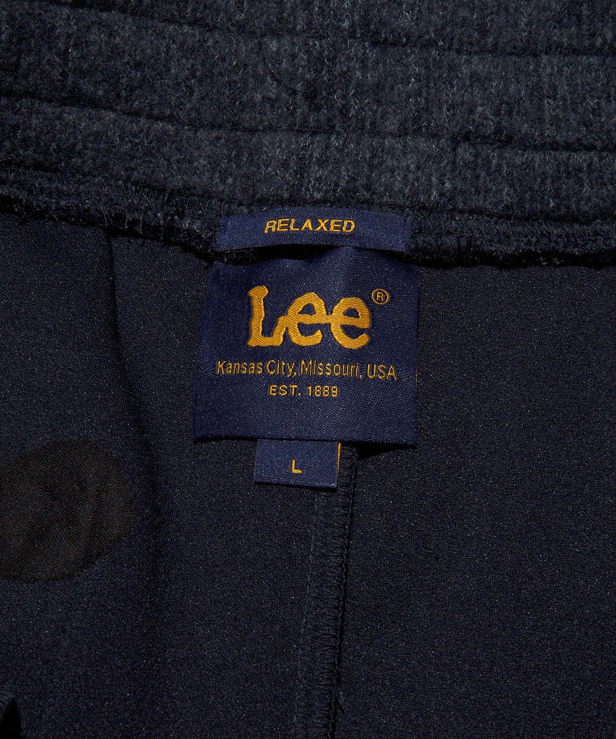 리(LEE) 울 기모 스웻 팬츠 블루