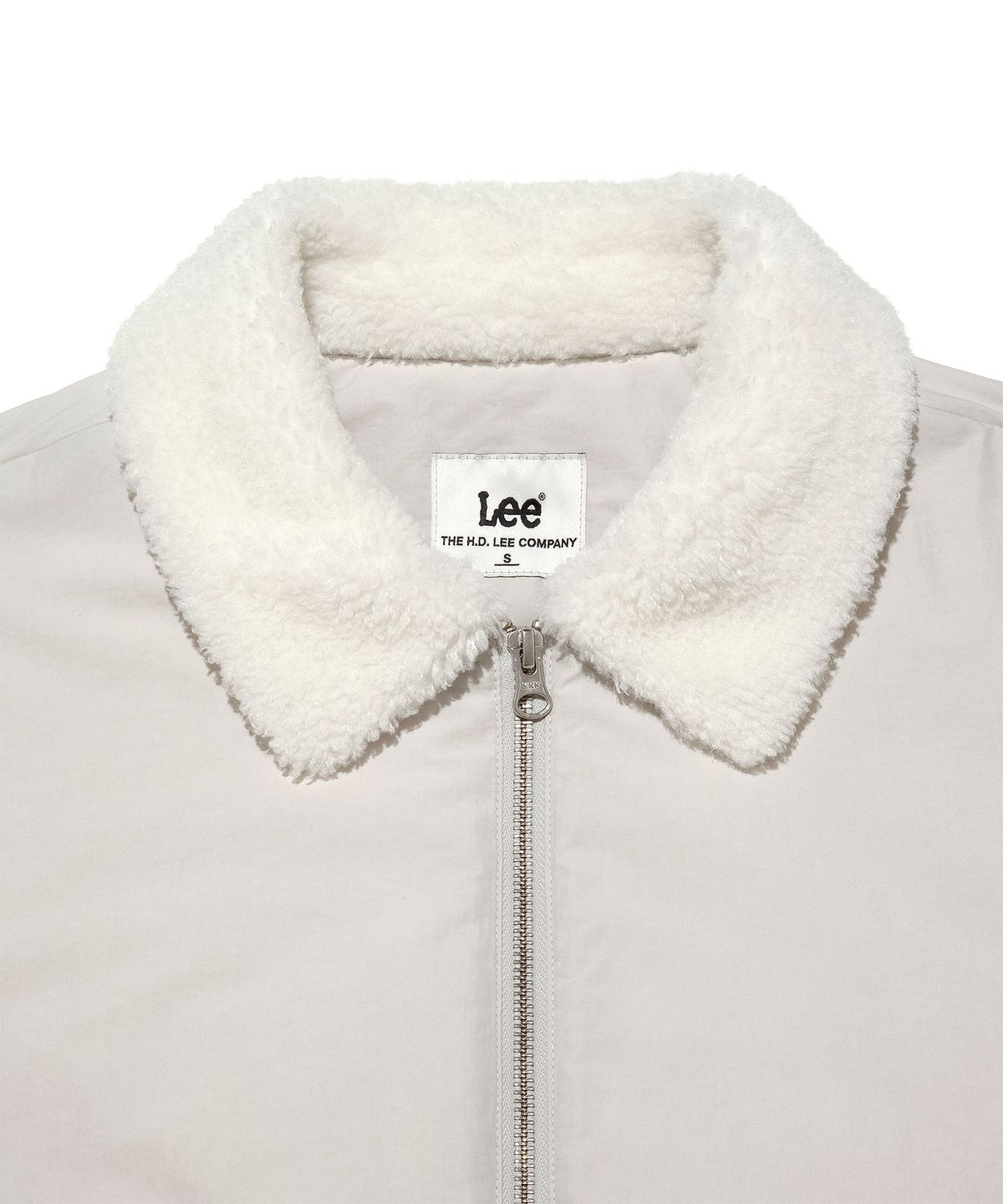 리(LEE) 우먼 시어링 카라 자켓 라이트그레이