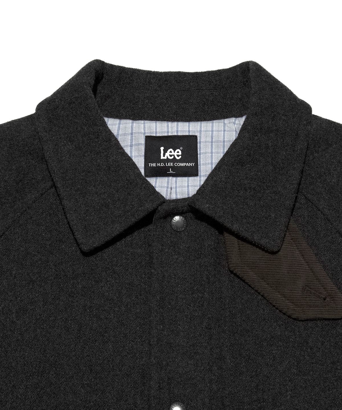 리(LEE) 헌팅 하프 코트 챠콜