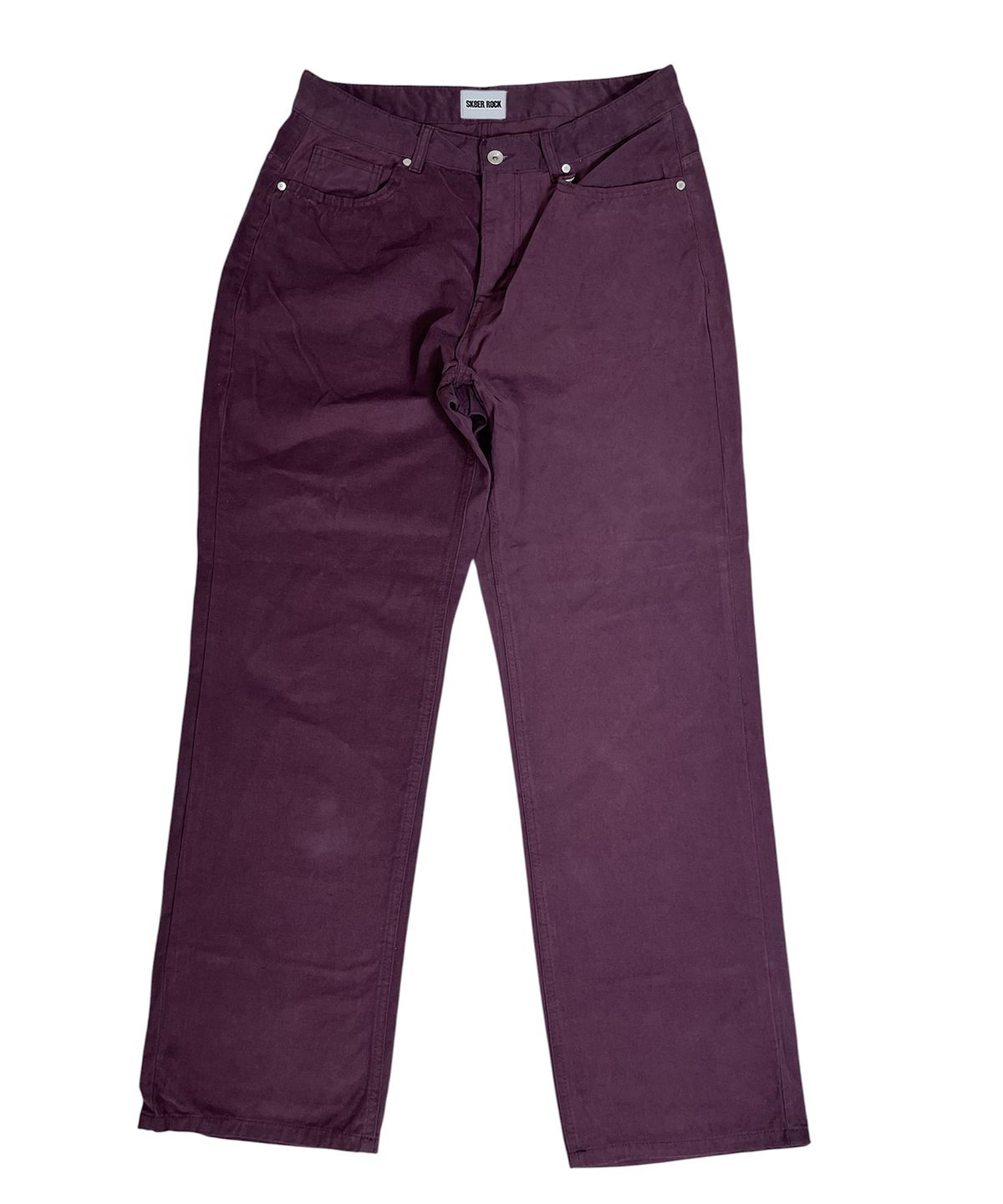 스케이터락(SK8ER ROCK) Brit Cotton Wide Pants (Wine)
