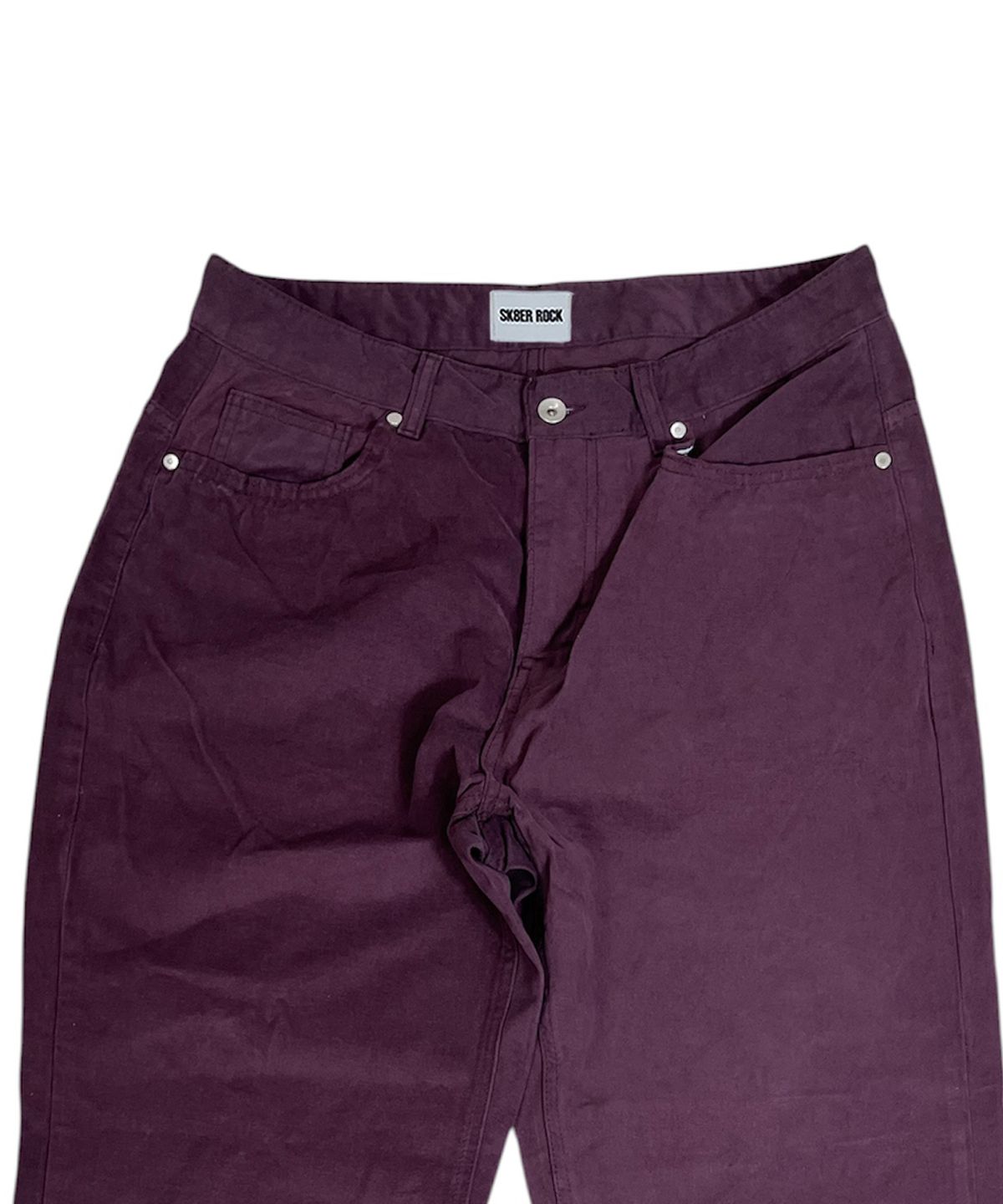 스케이터락(SK8ER ROCK) Brit Cotton Wide Pants (Wine)