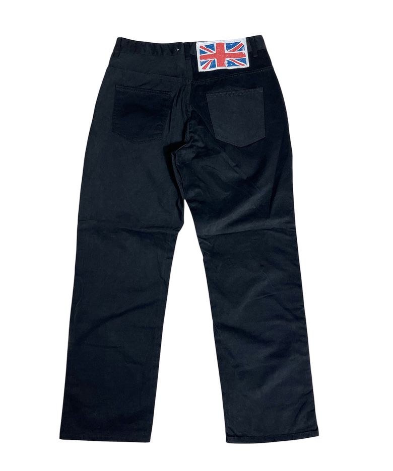 Brit Cotton Wide Pants (Black)