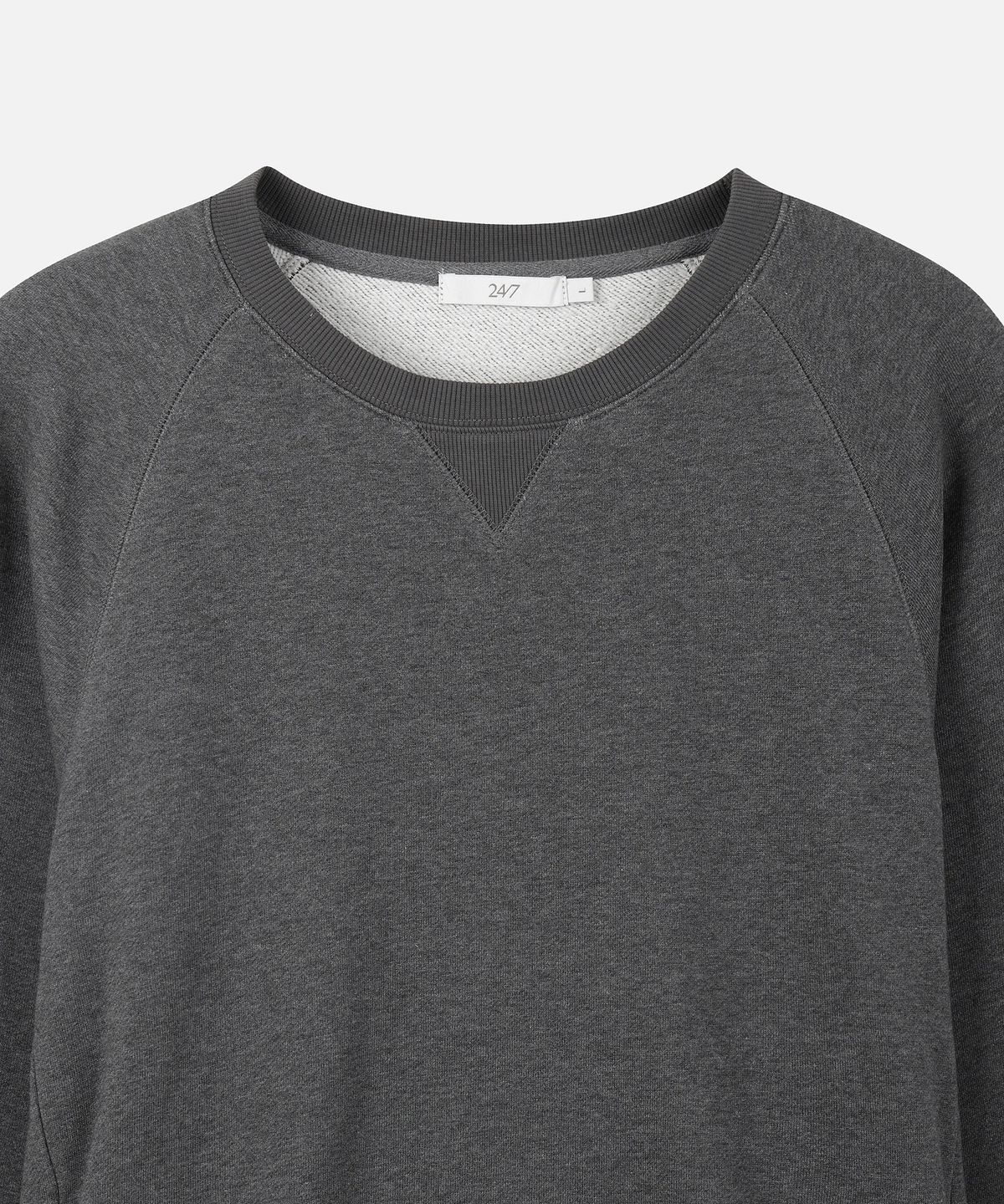 247시리즈(247SERIES) SUPIMA 크루넥 스웨트셔츠 CHARCOAL MELANGE