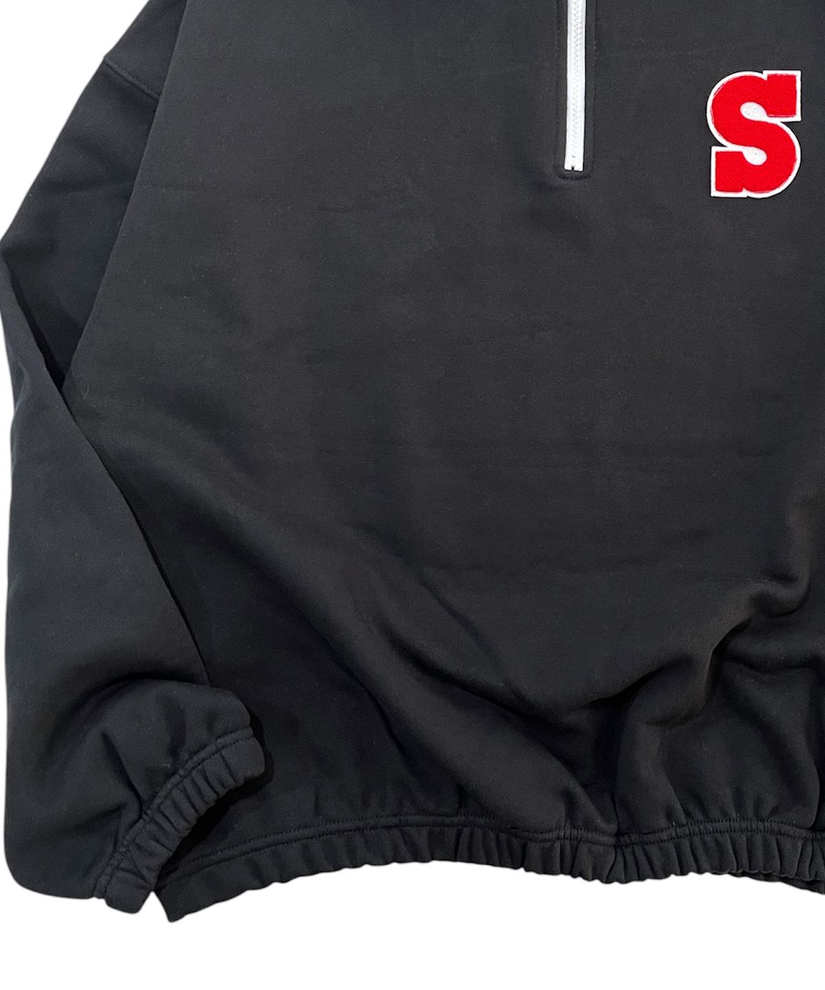 스케이터락(SK8ER ROCK) S Patch Half Zip Sweatshirt (black)