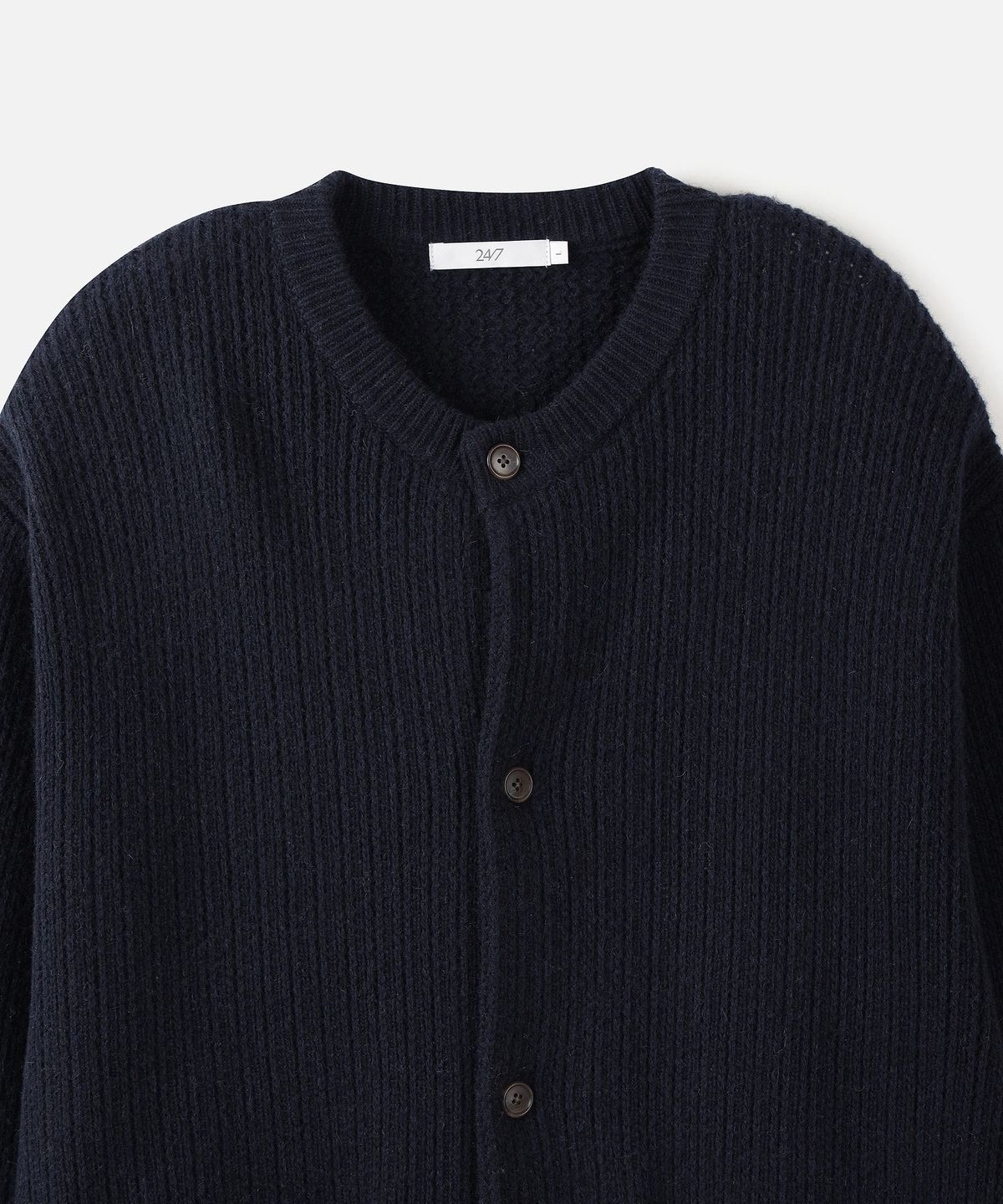 247시리즈(247SERIES) 울 점퍼 가디건 DARK NAVY
