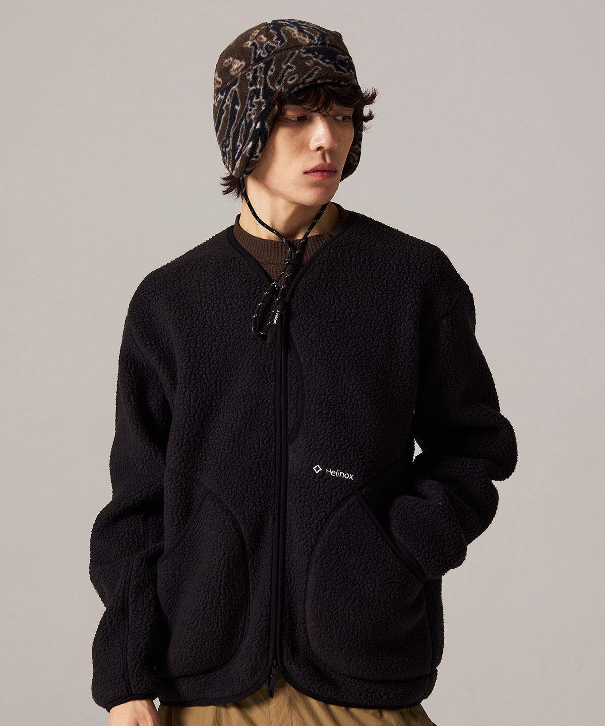 헬리녹스 웨어(HELINOX WEAR) 폴라텍 써멀프로 가디건_Black