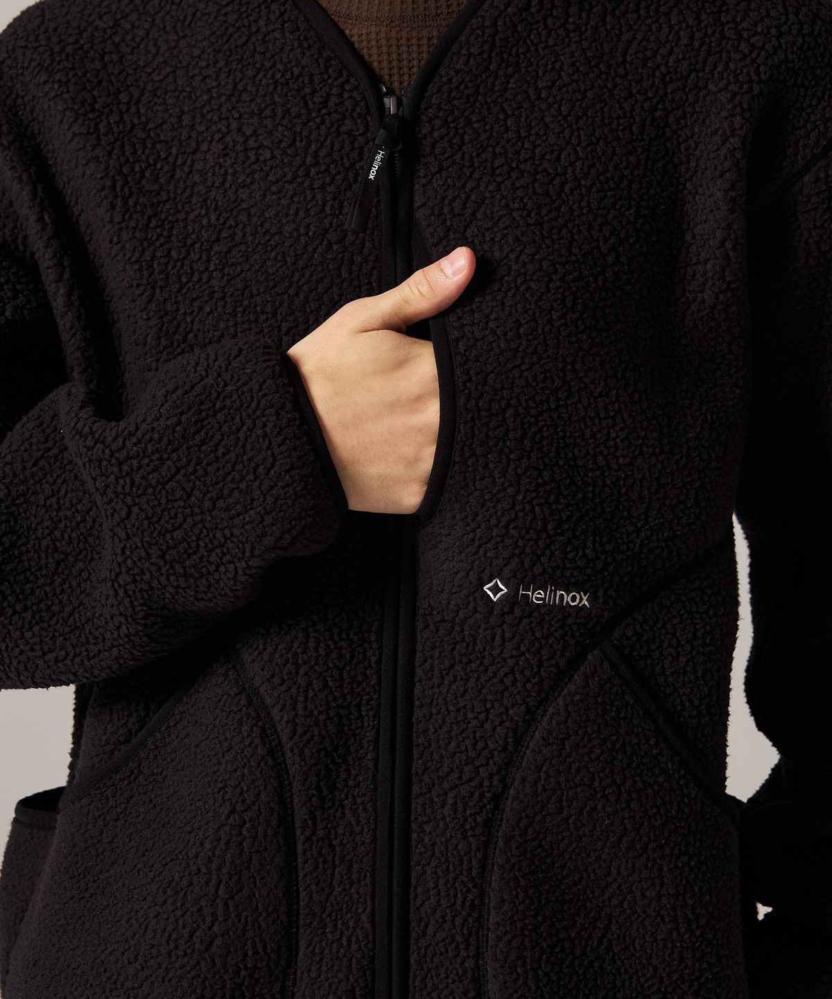 헬리녹스 웨어(HELINOX WEAR) 폴라텍 써멀프로 가디건_Black