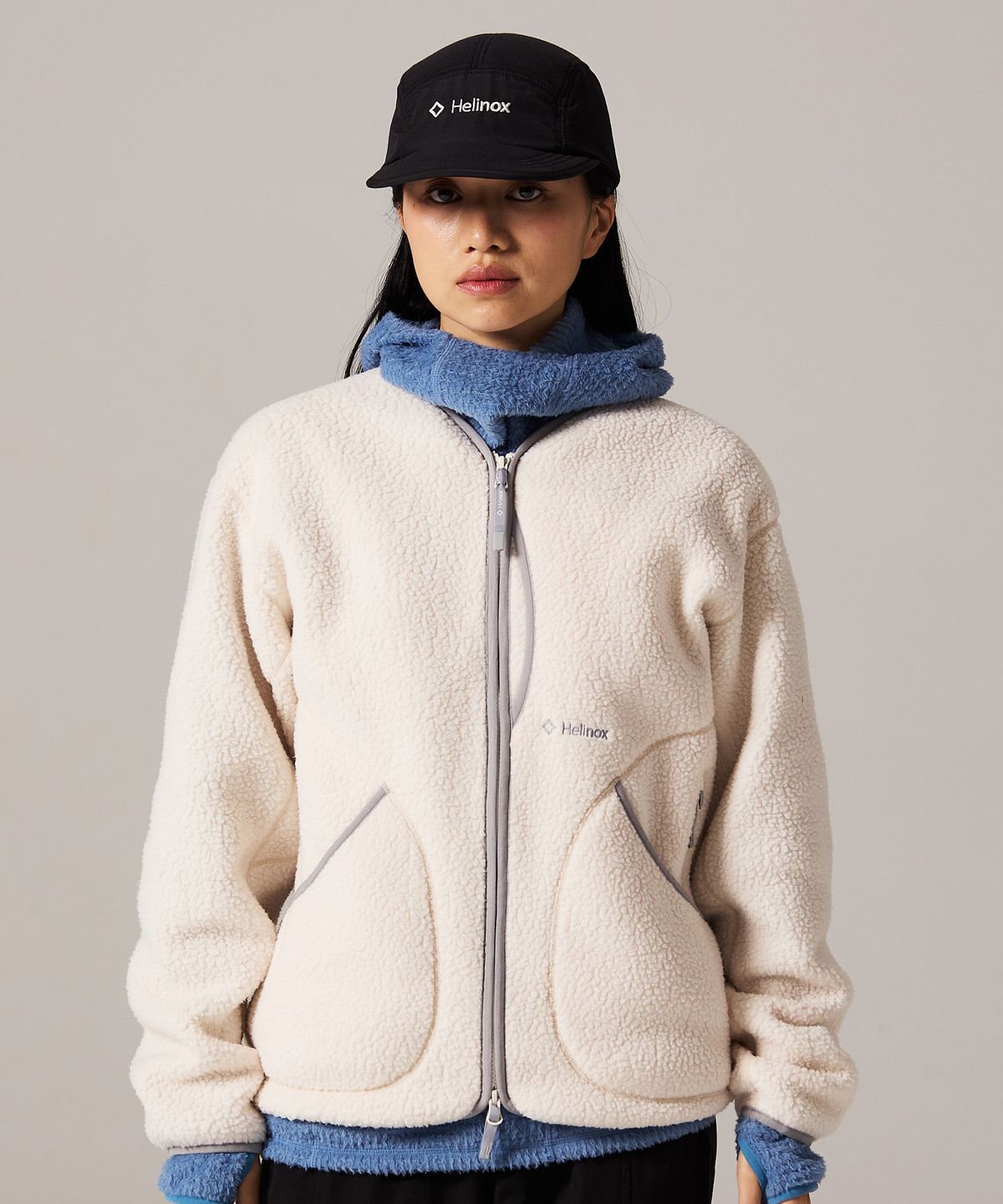 헬리녹스 웨어(HELINOX WEAR) 폴라텍 써멀프로 가디건_Ivory