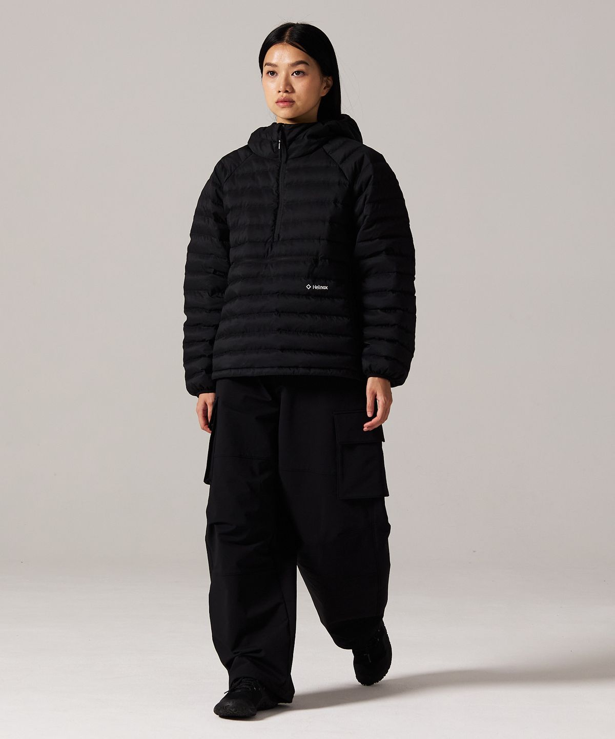 헬리녹스 웨어(HELINOX WEAR) 라이트 팩 다운 아노락_Black