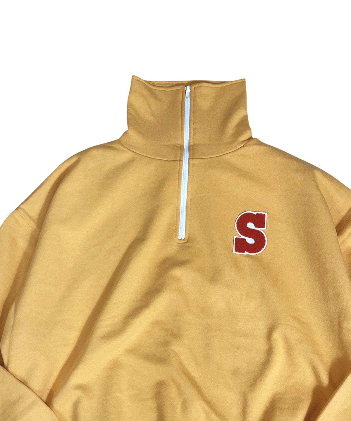 스케이터락(SK8ER ROCK) S Patch Half Zip Sweatshirt (tangerine)