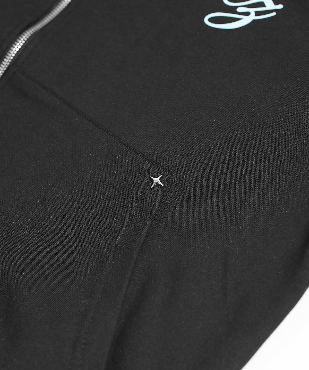 마스마룰즈 어패럴(MASMARULEZ APPAREL) Sparkle Fur-Trim Hood Zip-Up_Black