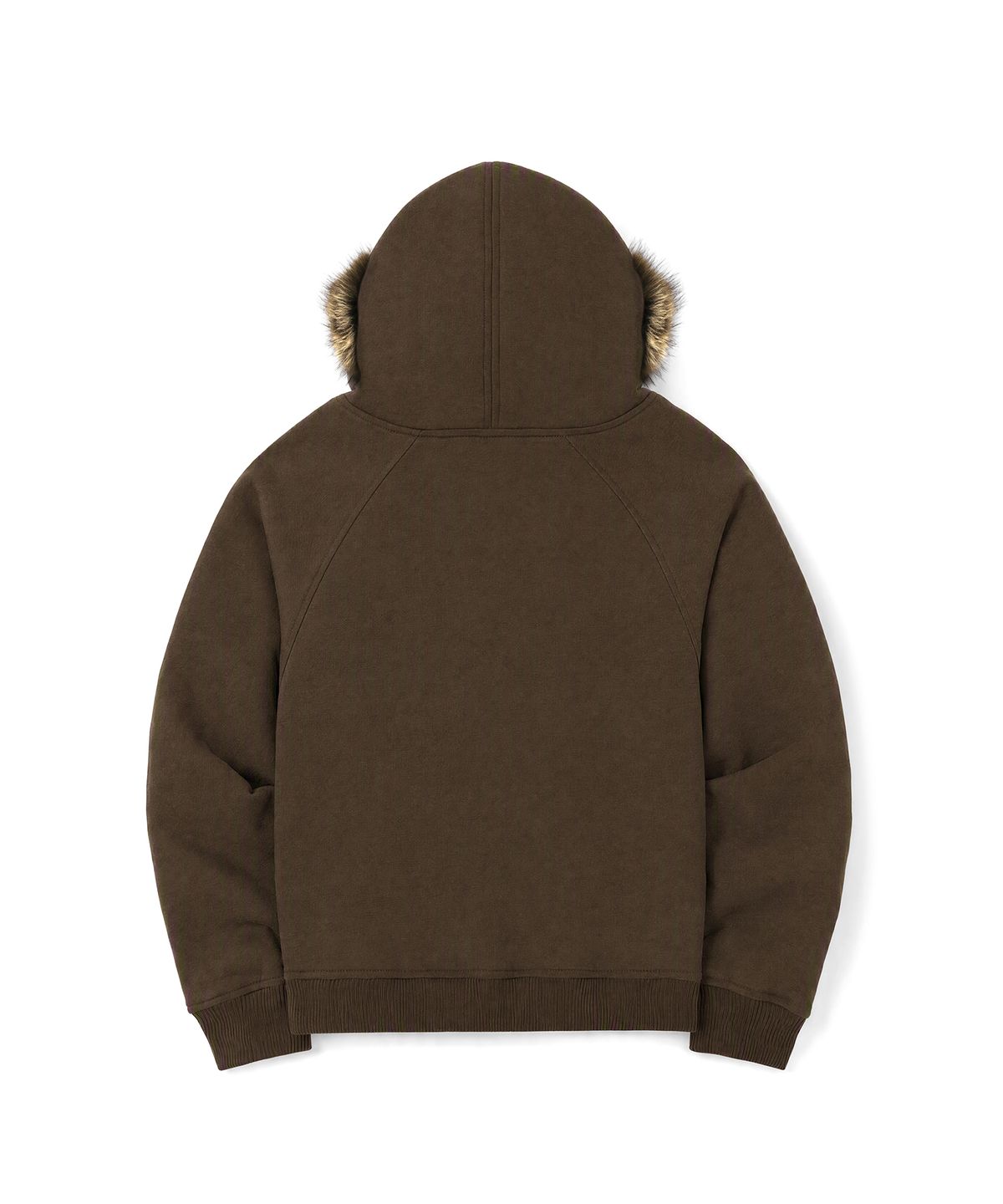 마스마룰즈 어패럴(MASMARULEZ APPAREL) Sparkle Fur-Trim Hood Zip-Up_Brown