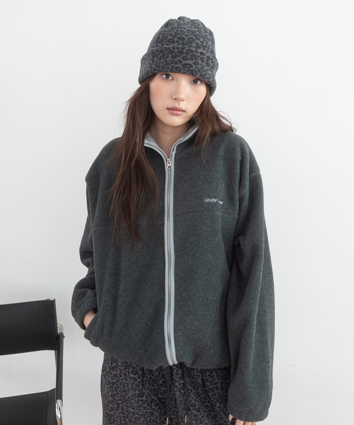 해비즘(HAVISM) HVSM FLEECE JACKET(CHARCOAL)
