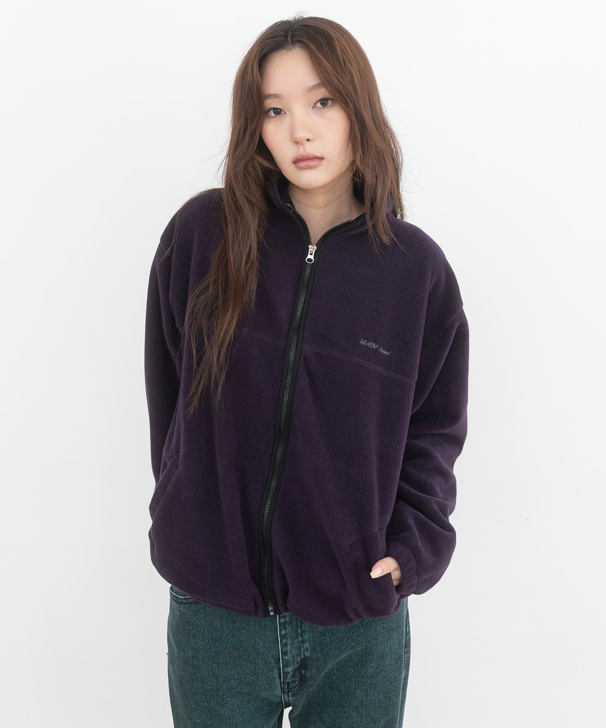 해비즘(HAVISM) HVSM FLEECE JACKET(PURPLE)