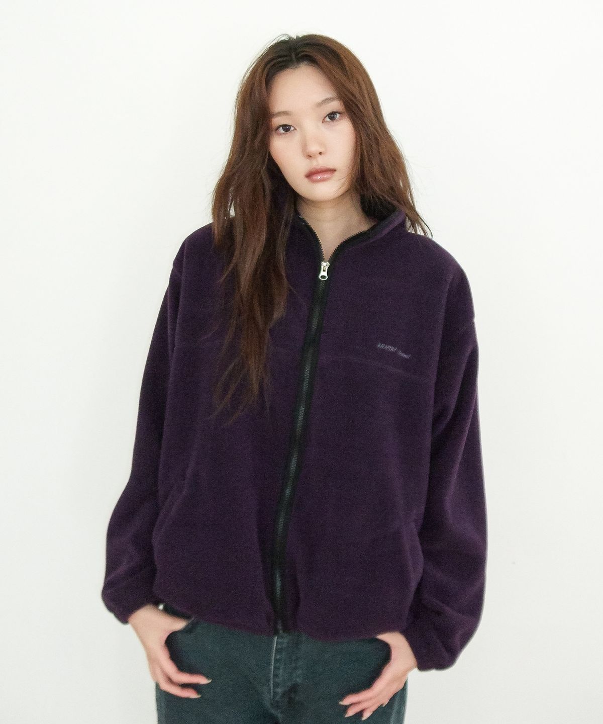 해비즘(HAVISM) HVSM FLEECE JACKET(PURPLE)