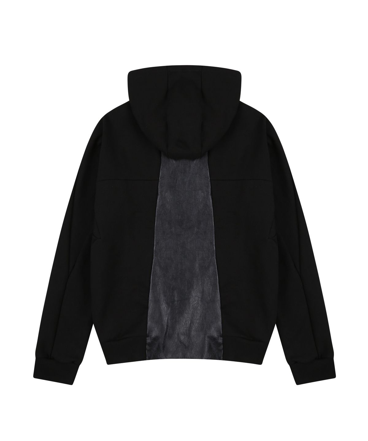 디에스엠티(DSMT) HIGH NECK PANEL ZIP HOODIE_BLACK