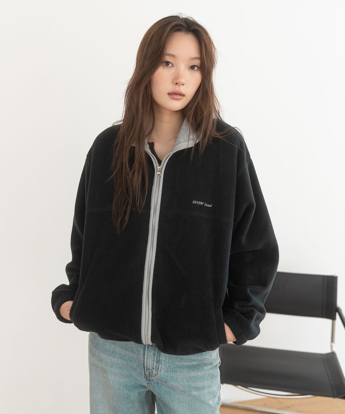 해비즘(HAVISM) HVSM FLEECE JACKET(NAVY)