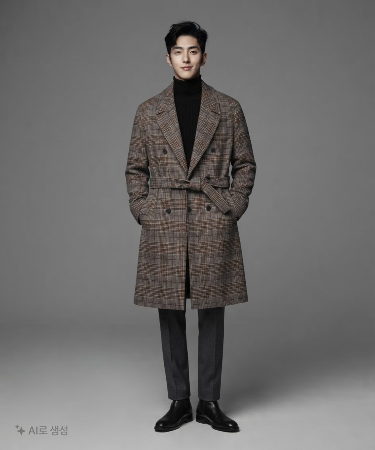 드로우핏(DRAW FIT) 겨울 더블 코트 M