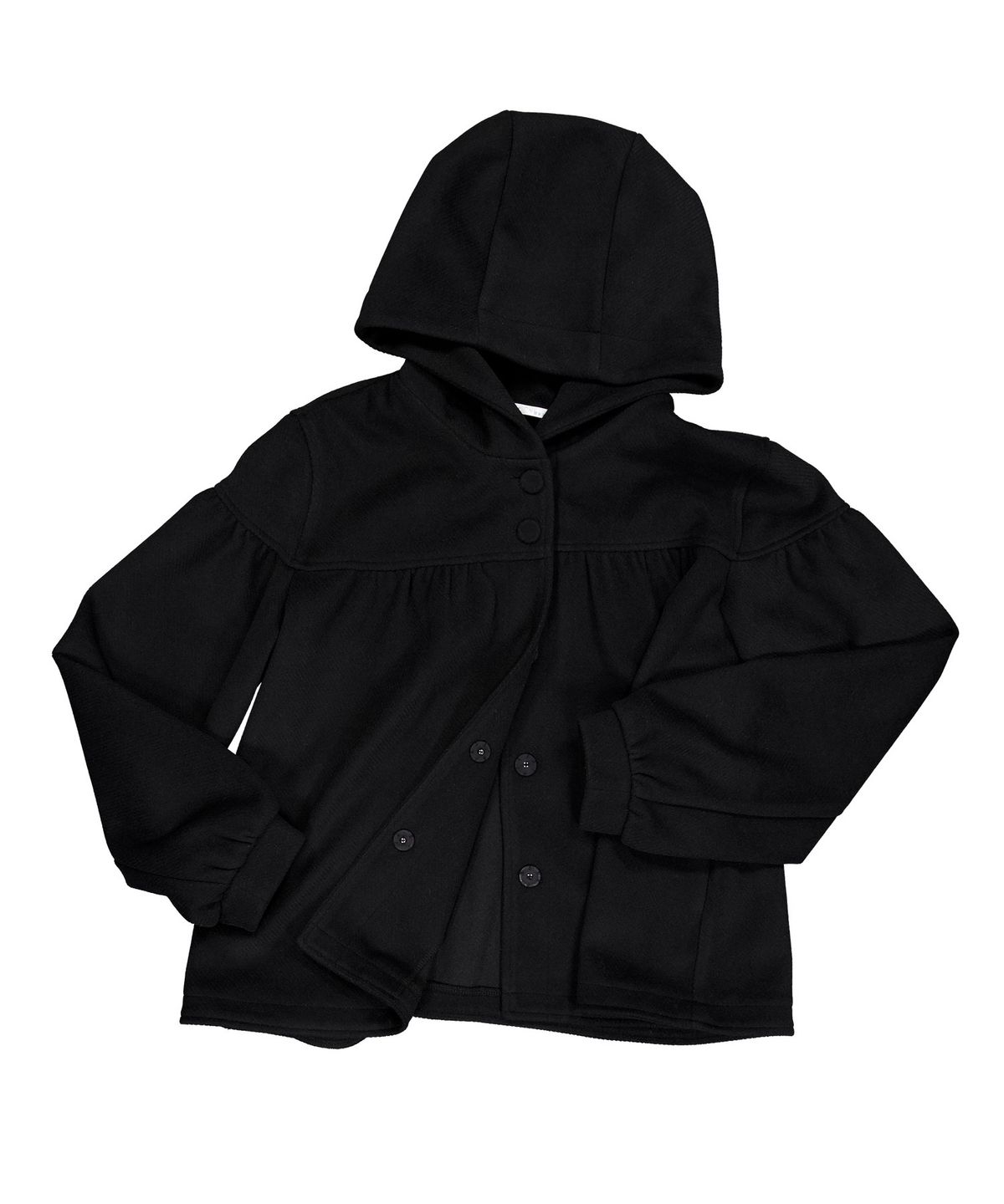인오도르(INODORE) MAPLE SHIRRING HOODED JACKET _ BLACK