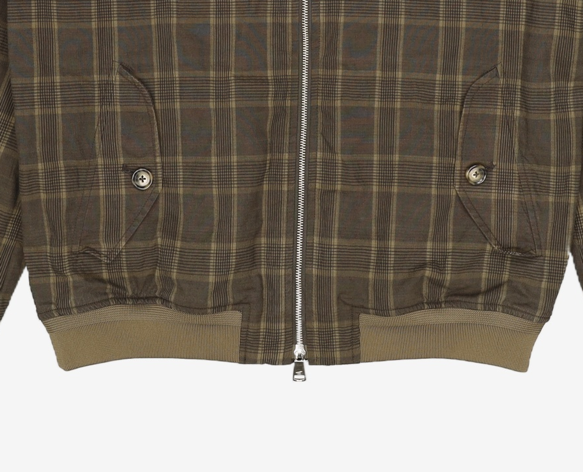 헨리코튼(HENRY COTTONS) [Sir. Henry] Classic Check Harrington Jumper 105