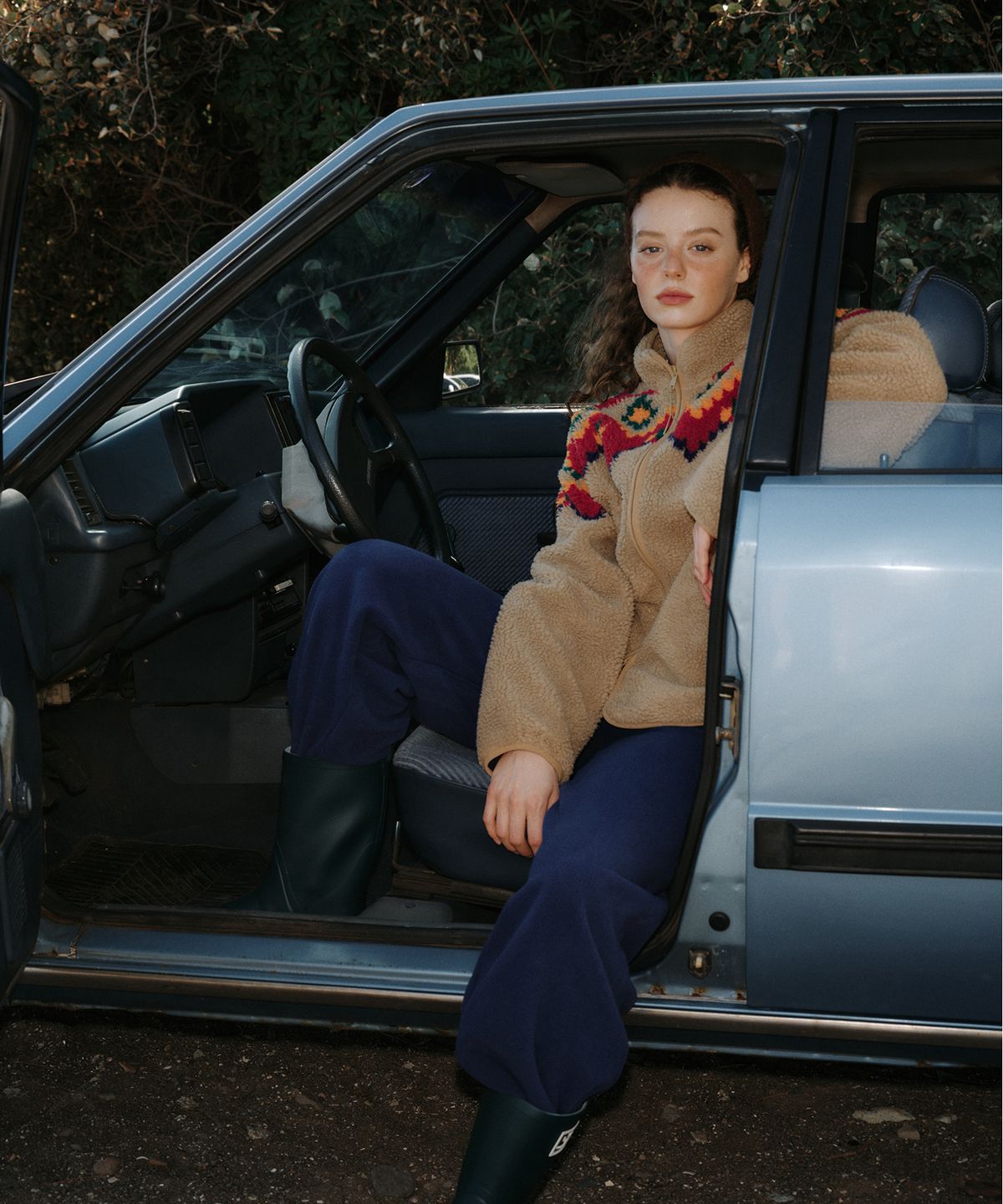 그린버터(GREENBUTTER) Nordic Sherpa Fleece Jacket (Beige)