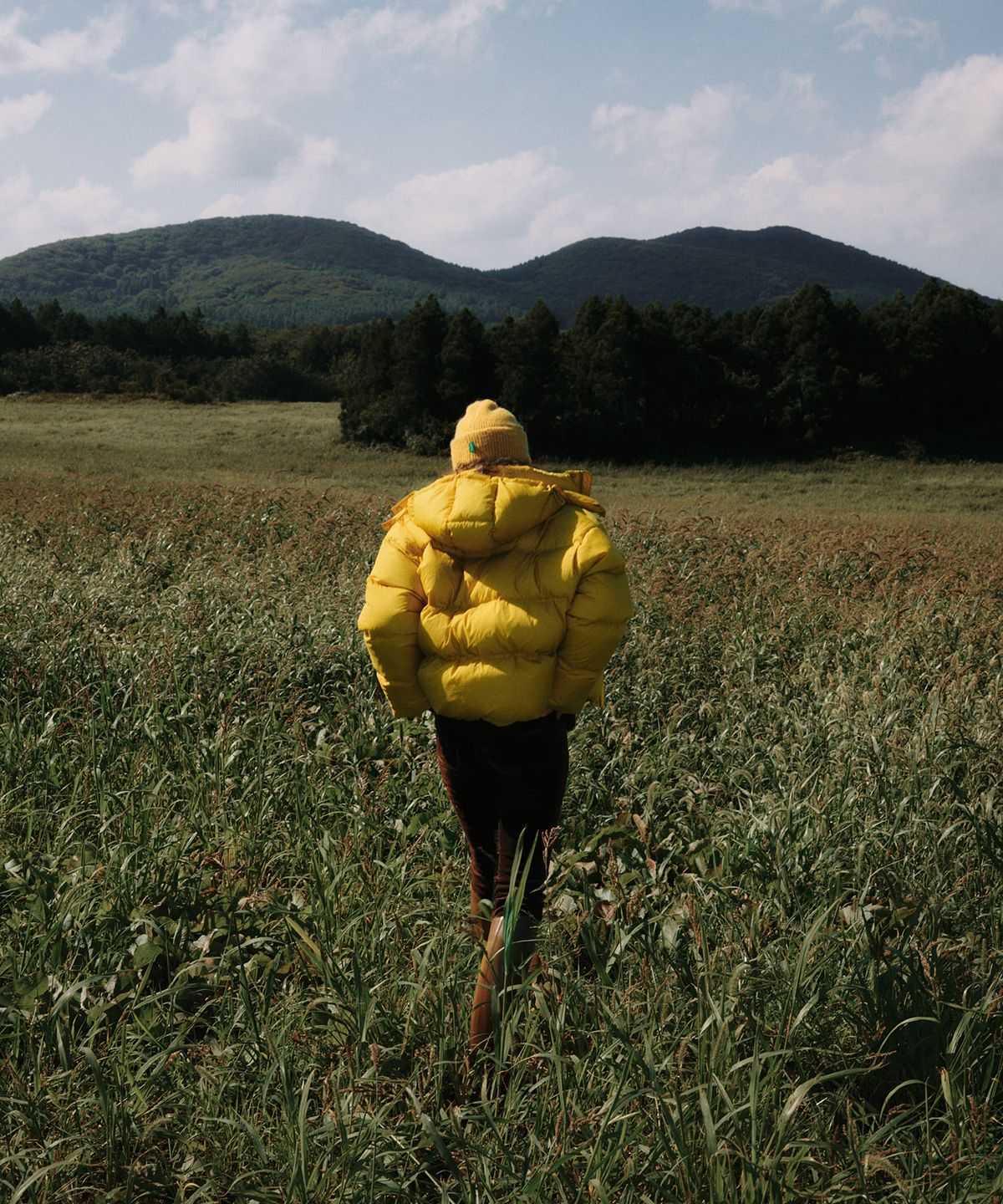 그린버터(GREENBUTTER) Hood Duck Down Jacket (Mustard)