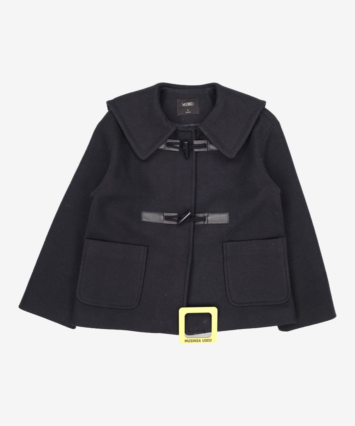 미쏘(MIXXO) 빅카라 숏 더플코트 MIWJHCV02G S