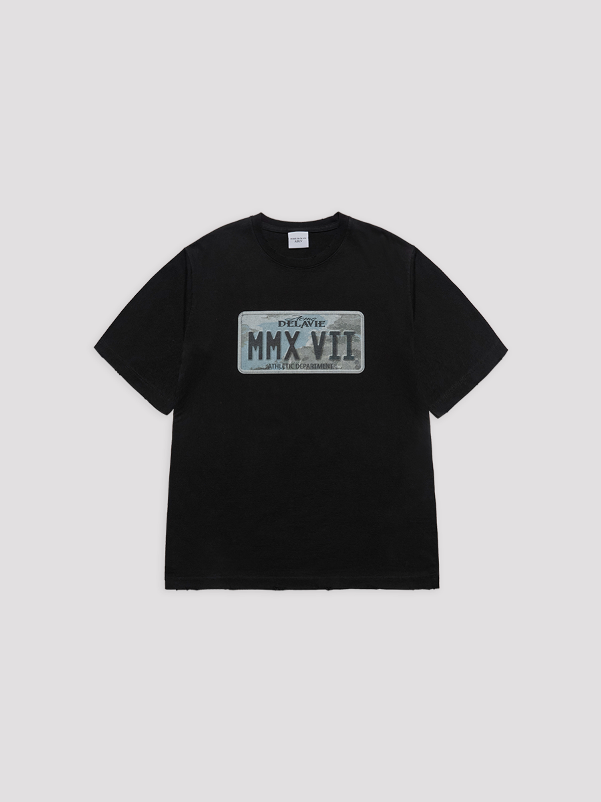 아크메드라비(ACME DE LA VIE) LICENSE PLATE SHORT SLEEVE T-SHIRT