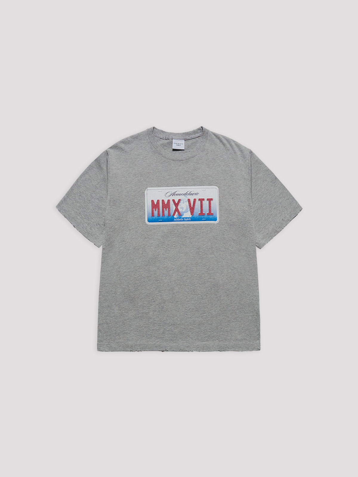 아크메드라비(ACME DE LA VIE) LICENSE PLATE SHORT SLEEVE T-SHIRT