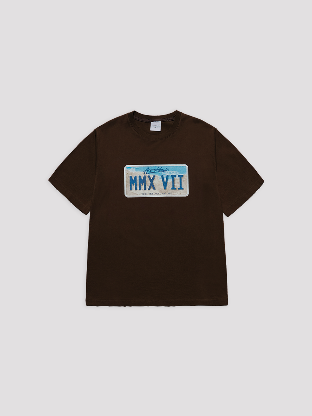 아크메드라비(ACME DE LA VIE) LICENSE PLATE SHORT SLEEVE T-SHIRT