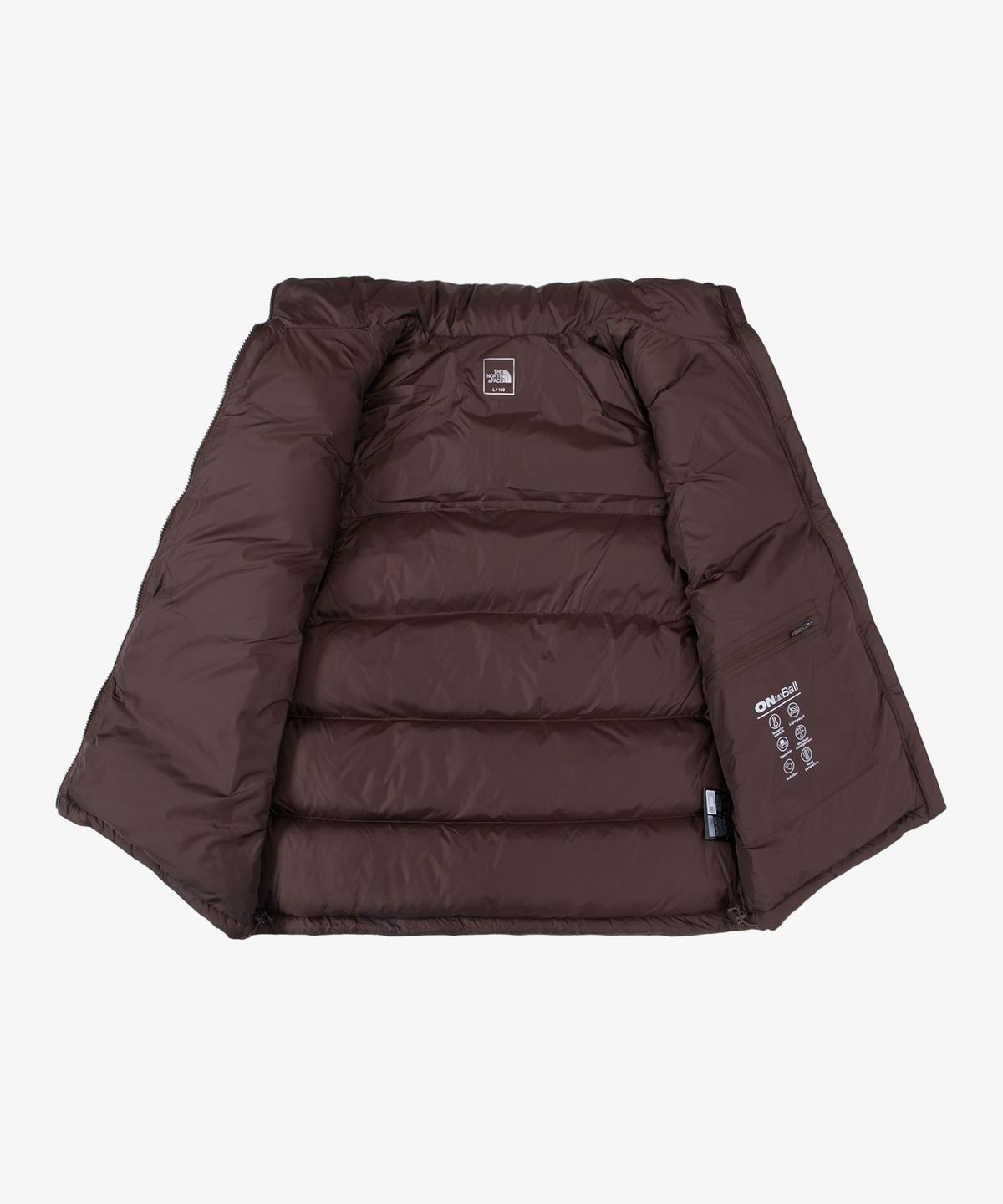 노스페이스(THE NORTH FACE) NV3NS51B 남성 퍼피 EX 온볼 패딩 베스트 DARK BROWN