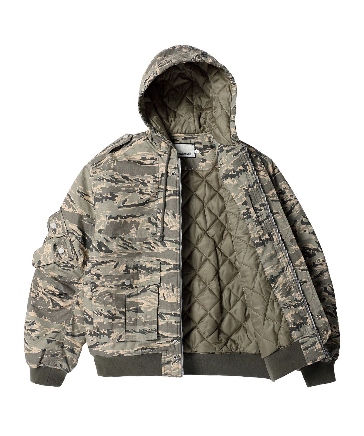 더바이닐하우스(THEVINYLHOUSE) MILITARY HOODED JACKET CAMO