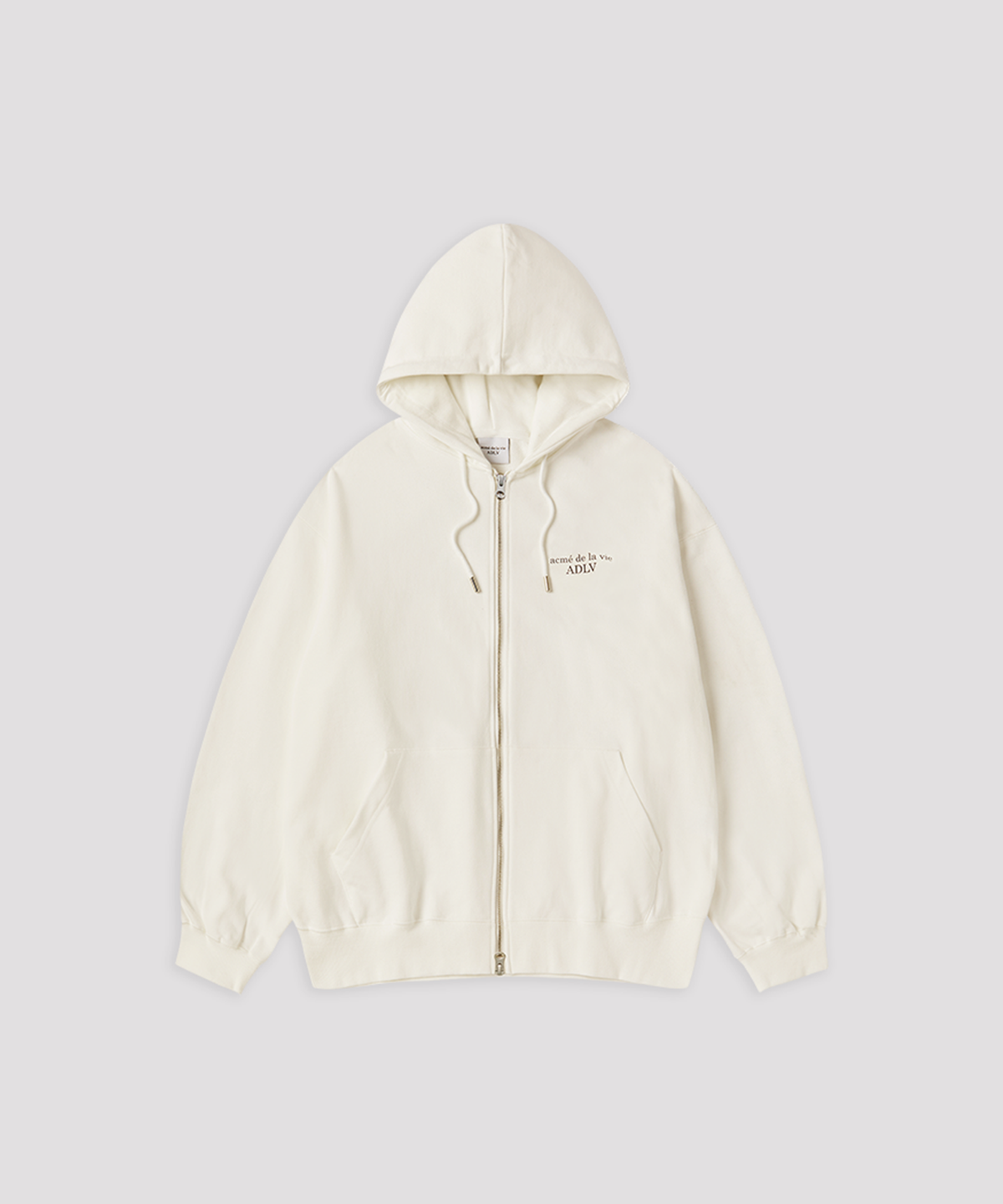 아크메드라비(ACME DE LA VIE) BASIC LOGO NAPPING HOODIE ZIP UP SEASON2