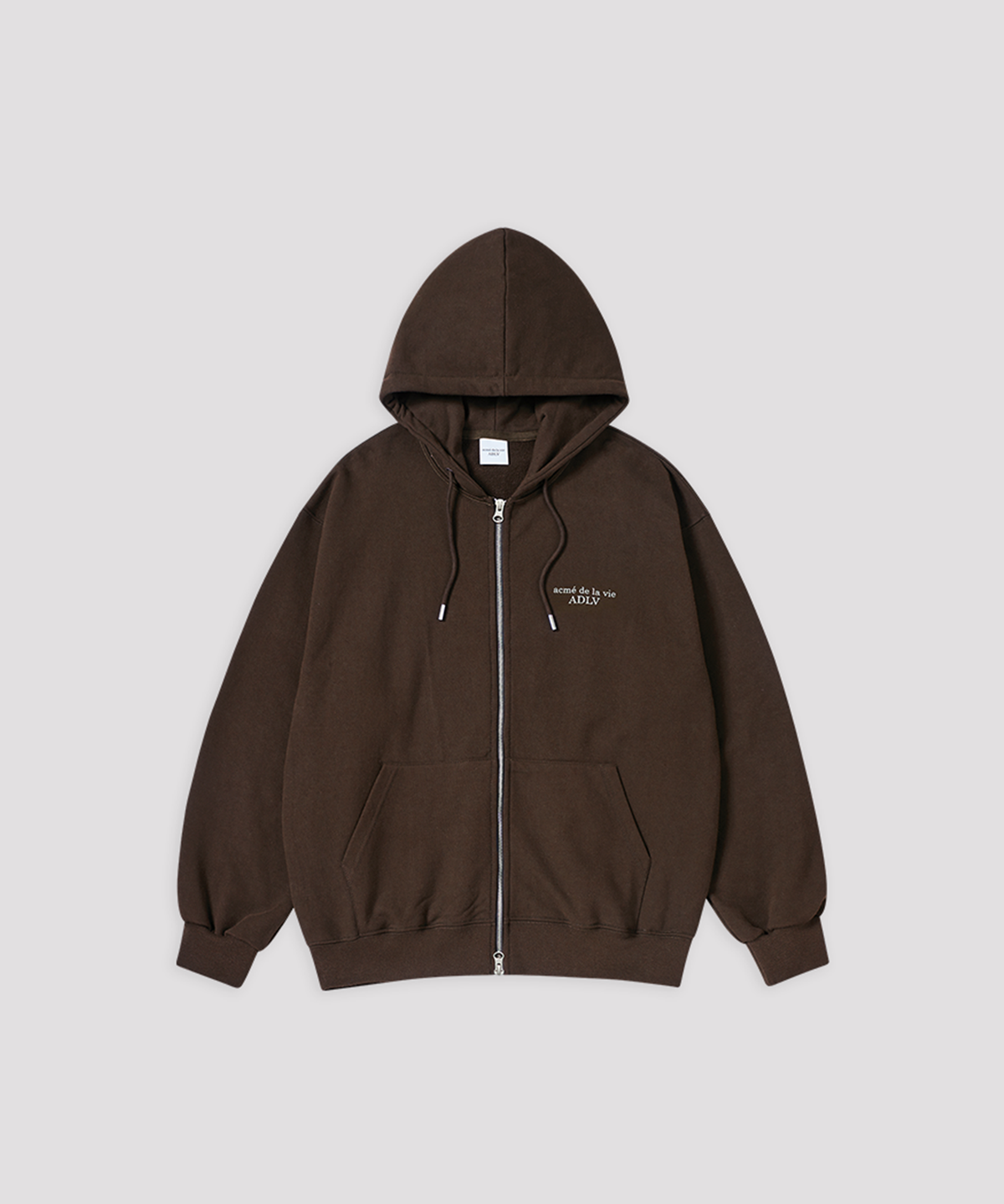 아크메드라비(ACME DE LA VIE) BASIC LOGO NAPPING HOODIE ZIP UP SEASON2