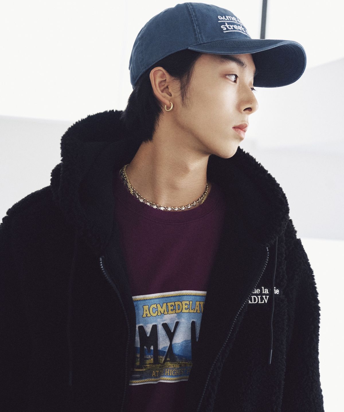 아크메드라비(ACME DE LA VIE) ADLV BOUCLE HOODIE ZIP UP