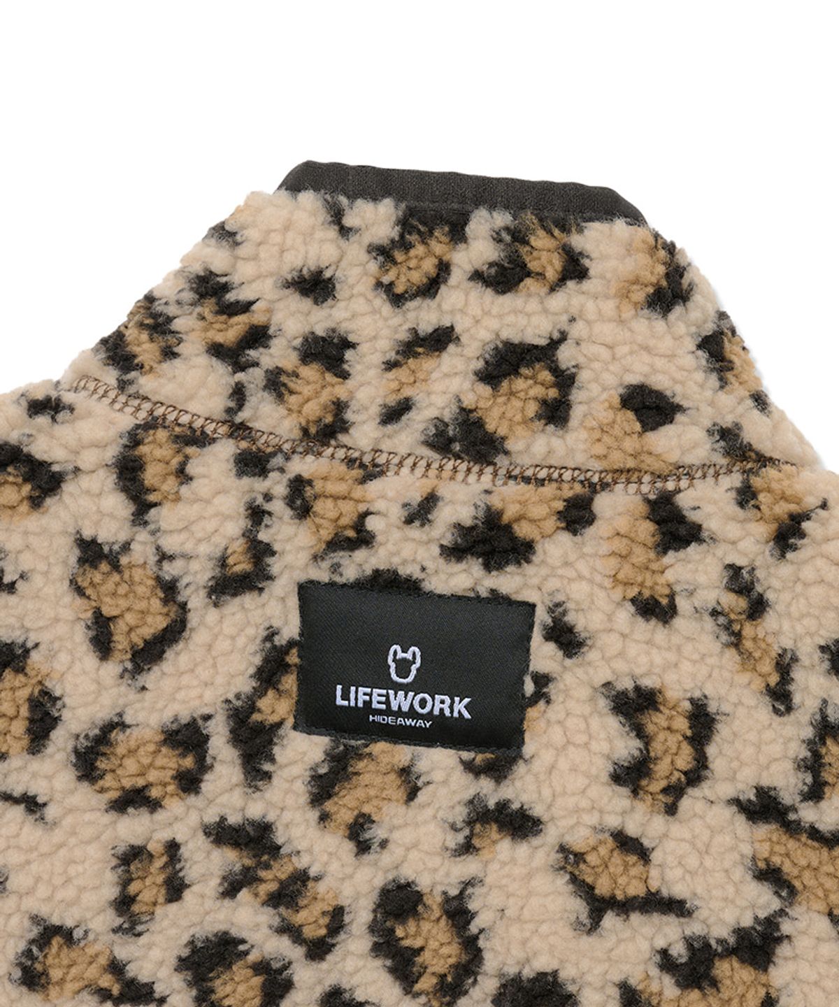 라이프워크 키즈(LIFEWORK KIDS) 키즈) 하이넥 패턴 버블링 리버시블 베스트