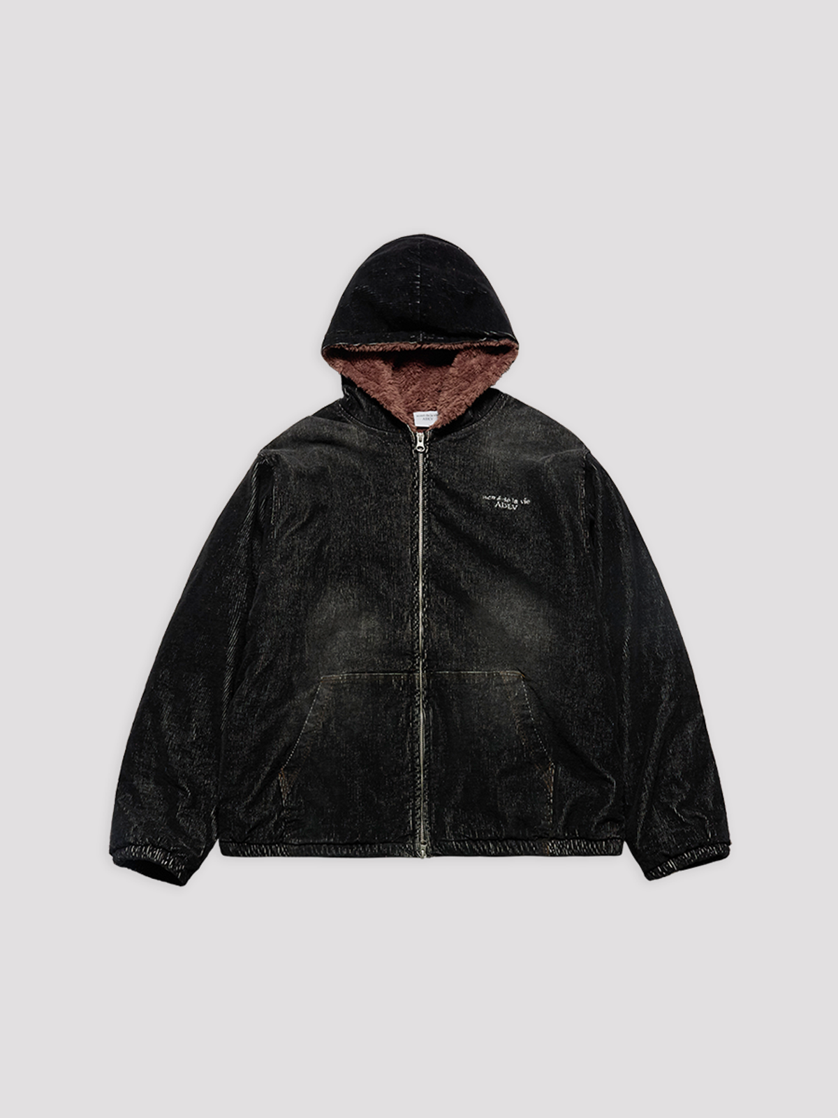 아크메드라비(ACME DE LA VIE) DENIM CORDUROY FLEECE HOODIE JACKET