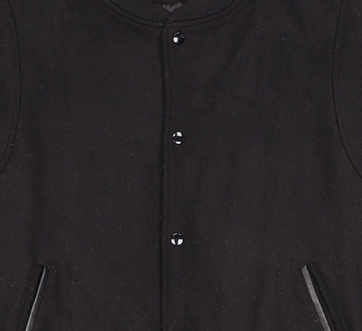 프리즘웍스(FRIZMWORKS) WOOL STADIUM JACKET _  BLACK XL
