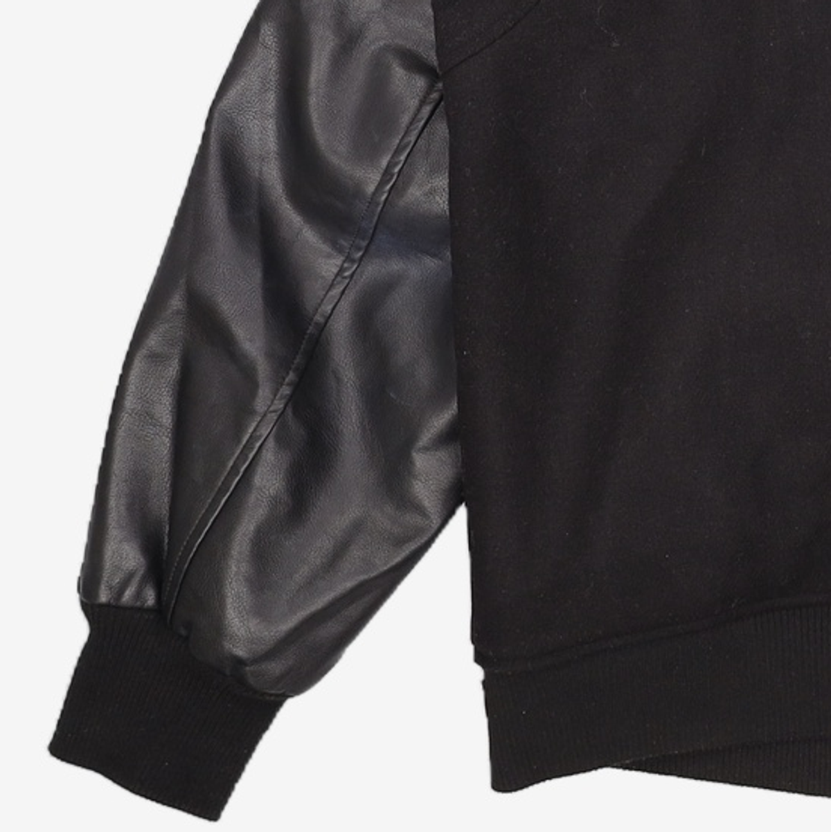 프리즘웍스(FRIZMWORKS) WOOL STADIUM JACKET _  BLACK XL